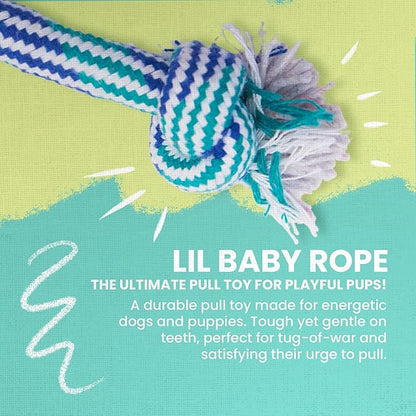 Snugarooz Lil Baby Rope Dog Toy – Durable and Compact Design - Perfect for Small Breeds and Tough Chewers - Ideal for Tugging and Chewing Fun