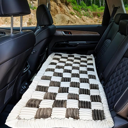 Backseat Pet Bed Mat, Anti-Slip Dog Mat for Car Backseat, Machine Washable Soft Non-Slip Travel Dog Car Mat for Large Dogs Custom Fit for Back Seat Extenders and Seat Covers (25.5 x 53 Inch)