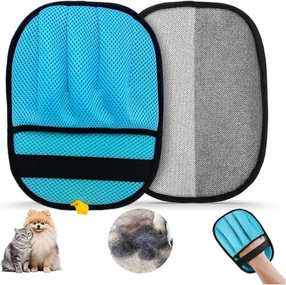 Pet Hair Removal Glove for Dogs & Cats, Upgraded 5-Finger Electrostatic Magic Brush & Reusable Pet Hair Remover for Clothing,Couch, Carpet, Car Seat, Car Bed,1PCS