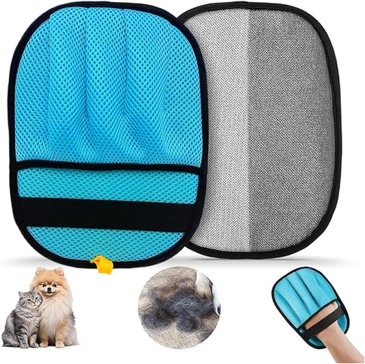 Pet Hair Removal Glove for Dogs & Cats, Upgraded 5-Finger Electrostatic Magic Brush & Reusable Pet Hair Remover for Clothing,Couch, Carpet, Car Seat, Car Bed,1PCS
