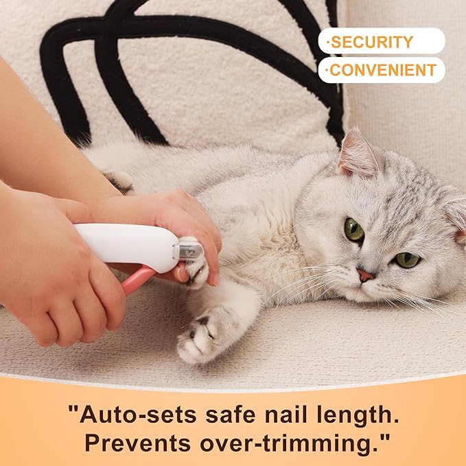 Spritz Defur Comb for Cats | Upgraded Electric Steam Cat Brush | Steam Brush for Cats | Cat Nail Clippers with Safety Design | Pet Bath Brush with Gel Dispenser |3PCS Premium Grooming Supplies, khaki