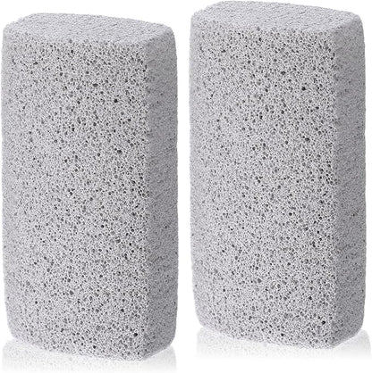 Yolev 2 Pcs Pet Hair Remover Grey Pumice Stone for Dog Cat Tool Fur Removal Cleaning Block Remover Stone for Car Interior Furniture Bedding Carpet（3.94 x 1.97 x 1.38in）