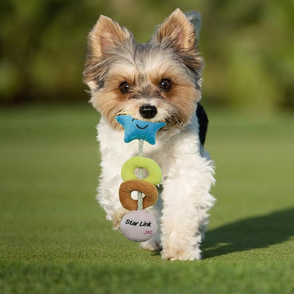 1PC Squeaky Dog Toys to Keep Them Busy Squeaky Dog Toys with Soft Fabric, for Small, Medium, and Large Dogs for Daily Interaction, Companion Training (Star)