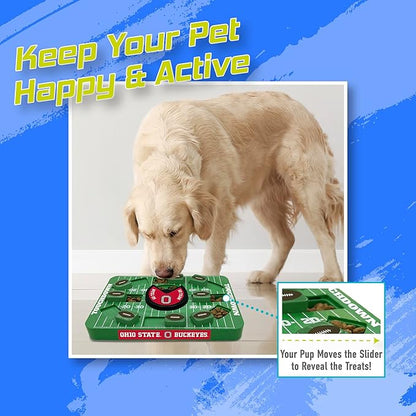 Pets First NCAA Ohio State Large Puzzle Toy - Interactive Dog Treat & Slow Feeding Toy