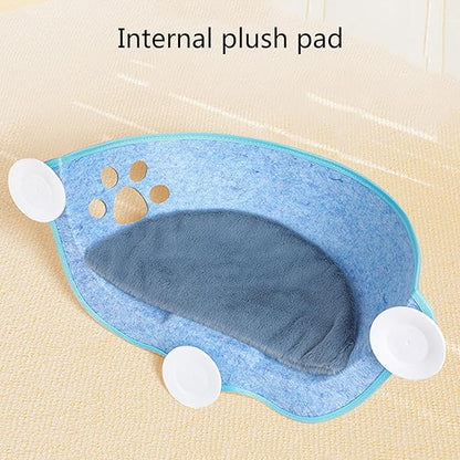 Window Hammock for Cats with Suction Cups Lounging Bed Perch Breathable Cloth Resting Bed Hammock