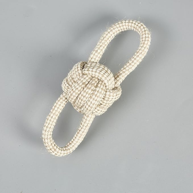 Pet Rope Toys (Small Grayish-White Rope 4pcs)
