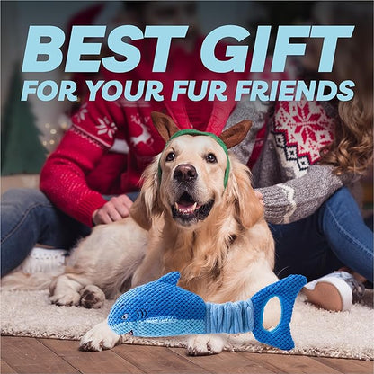 LEGEND SANDY Large Squeaky Dog Toys to Keep Them Busy, Interactive Plush Dog Toy,Crinkle Tug of War Dog Chew Toy for Small, Medium, and Large Dog