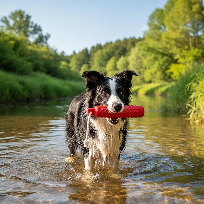 Dog Float Toy - Interactive Training Bumper & Fetching Retrieving Dog Water Toys Dummy Outdoor - Lightweight for Float on the Water Pool Fetch Rope Dog Toys for Small, Medium, Large Dogs