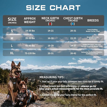 Auroth Tactical Dog Harness for Small Medium Dogs No Pull Adjustable Pet Harness Reflective Working Training Easy Control Pet Vest Military Service Dog Harnesses Grey M