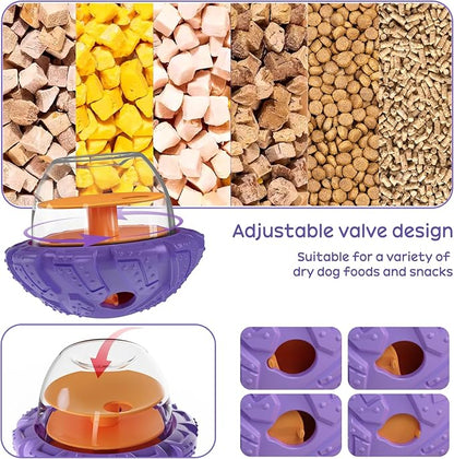 Interactive Dog Puzzle Toy for Smart, Dog Enrichment Toys to Keep Them Busy, Cognitive Dogs Toy to Stimulate Their Brain, Dog's Treat Dispensing Toys with Slow Feeder, Easy to Clean