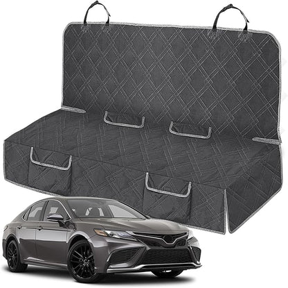 Dog Car Seat Cover Compatible with Toyota Camry 2012-2025, Waterproof Pet Bench Seat Cover for Back Seat, 600D Heavy Duty Scratch Proof Nonslip Truck Seat Covers for Dogs