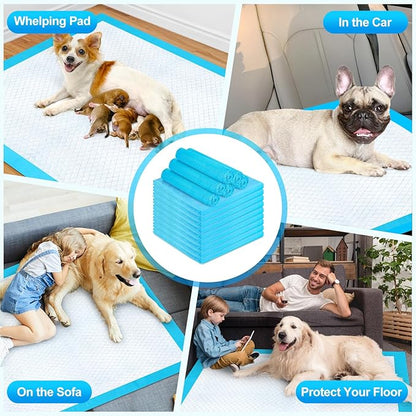 Pee Pads for Dogs & Cats 40"x40" 40 Count, Puppy Pads Extra Large, Disposable Thicken Pet Training Pads for Doggie Rabbits, Incontinence Underpads Ultra Absorbent & Quick-Dry, Leakproof Potty Pad