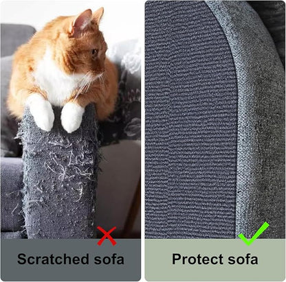 Cat Scratch Couch Furniture Protector, Adhesive Cat Scratch Pad Deterrent for Furniture, DIY Climbing Cat Scratcher Couch Protector from Cat Claws Scratching for Indoor (Light Grey, 78.7x15.8Inch)