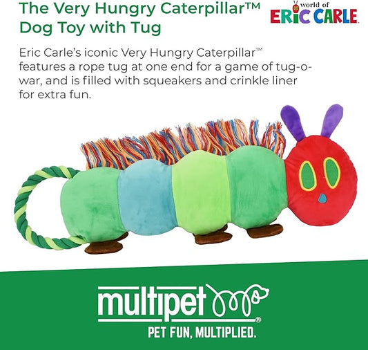 Multipet Eric Carle Very Hungry Caterpillar Rope Tug 24" Dog Toy