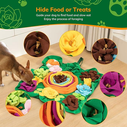 PUHOHUN Snuffle Mat for Dogs -Interactive Dog Toys to Keep Them Busy | Puppy Puzzle Slow Feeder Treat| Dog Lick Mat Enhancement