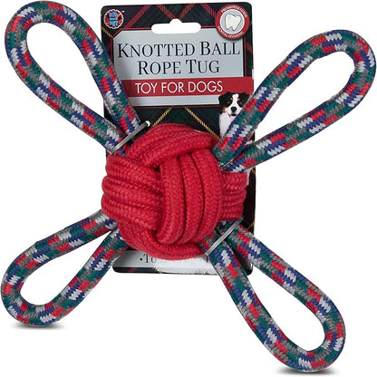Bow Wow Woven Rope Dog Toys – Durable Chew & Tug Toys for Medium & Large Dogs – Gentle on Teeth – Assorted Shapes & Weaves – Dental Flossing Action – Heavy Duty Interactive Play