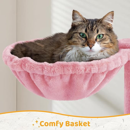 Yaheetech Cat Tree Tower for Indoor Kitten, Multi-Level Cat Towers Condo with Scratching Posts & Tunnel, Pet Furniture
