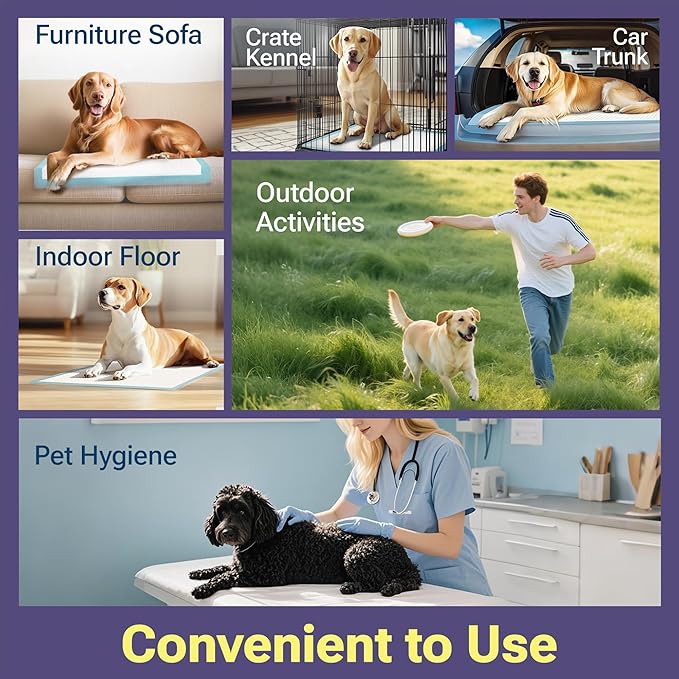 Lavender Scented Puppy Pads Extra Large, Super Absorbent Disposable Pee Pads for Dogs That Neutralize Odor, Wee Wee Pads / Potty Training Pads 28"x34" 50 Count