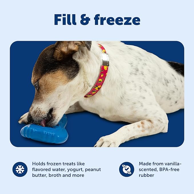 PetSafe Freezable Treat Holding Chilly Penguin - Durable, Vanilla-Scented, Rubber, Freezable Interactive Pet Puzzle for Boredom or Separation Anxiety - for Medium & Large Dogs