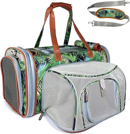 Mr. Peanut's Gold Series Standard Size Expandable Pet Carrier (Tropical)