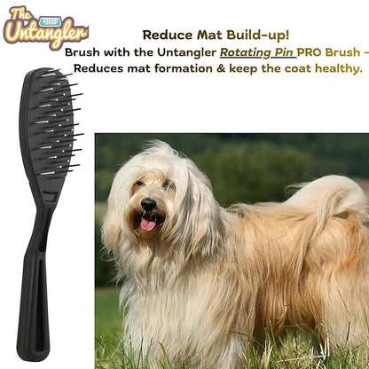 Pet comb for easy mat removal without causing pain to pets (7" Ferrari Red)
