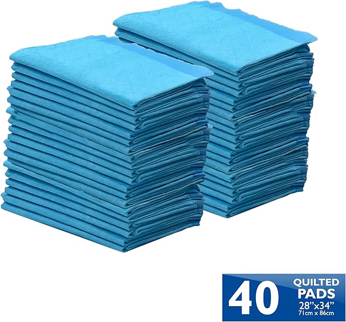 Four Paws Wee-Wee Superior Performance Pee Pads for Dogs with Runoff Barrier Edge Guard Protection, Puppy & Dog Potty Training Pads, Housebreaking Supplies, 28" x 34" (6 Count)