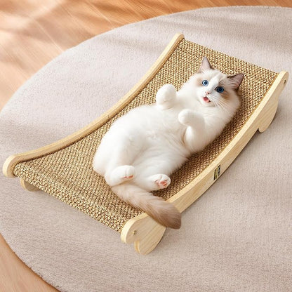 Ordora Extra Large Cat Scratcher: 31.5 inch Cat Scratch Pad&Bed Lounge for Indoor Cats - Modern Cats Furniture for Scratching and Resting