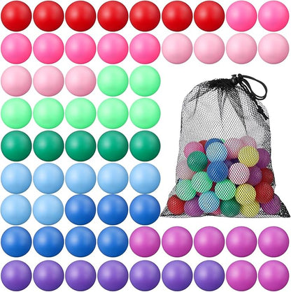 50 Pcs 40 mm Table Tennis Ball for Cats Multi Color Table Tennis Bulk Balls Enrichment Toys for Ferret Cat Lovers Gift Ball Pool Pet Toy