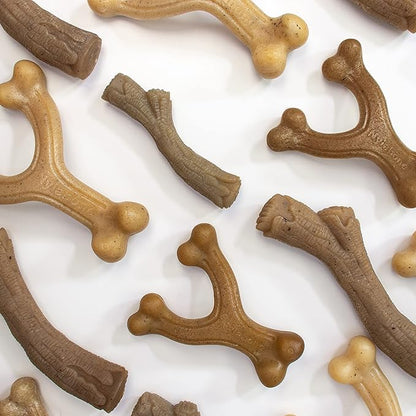 Nylabone Gourmet Style Wishbone Strong Chew Toy for Dogs, Chicken Flavor, Small - Up to 25 lbs, 1 Count