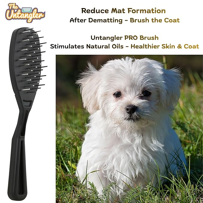 Super-Groom Combs with Smooth Rotating Teeth for Painless Mat Removal (Royal Purple, 30 Fine-Spaced teeth)