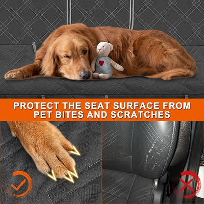 Dog Car Seat Cover Compatible with 2021-2025 Ford Bronco Sport, Waterproof Pet Bench Seat Cover for Back Seat, 600D Heavy Duty Scratch Proof Nonslip Truck Seat Covers for Dogs