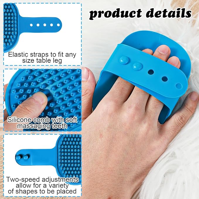 4PCS Cat Face Scratcher,Self Grooming Cat Brush,Silicone Cats Face Scratchers, Pet Massager Tool for Kitten Puppy Relaxing (Gray, Orange, Pink, Blue)