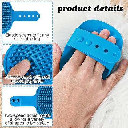 4PCS Cat Face Scratcher,Self Grooming Cat Brush,Silicone Cats Face Scratchers, Pet Massager Tool for Kitten Puppy Relaxing (Gray, Orange, Pink, Blue)