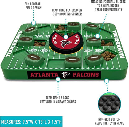 Pets First NFL Atlanta Falcons Large Puzzle Toy, New Size, Interactive Dog Treat & Slow Feeding Toy