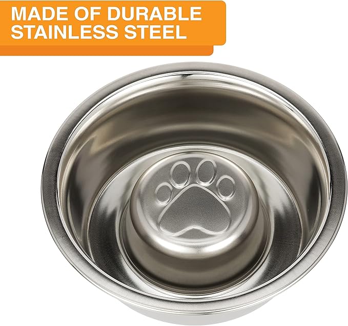Neater Feeder Deluxe Medium Dog with Leg Extensions and Slow Feed Bowl, Cappuccino