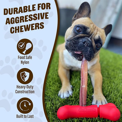 GoSports Chew Champ Bully Stick Holder for Dogs - Securely Holds Bully Sticks to Help Prevent Choking - 6 Inch Size