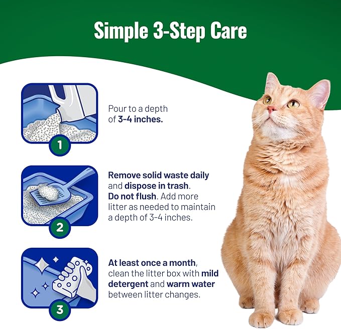 Cat's Pride Max Power: Natural Care - Up to 10 Days of Powerful Odor Control - 100% Natural Odor Elimination - Hypoallergenic - 99% Dust Free - Multi-Cat Clumping Litter, Unscented, 15 Pounds