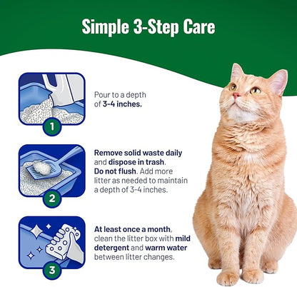 Cat's Pride Max Power: Natural Care - Up to 10 Days of Powerful Odor Control - 100% Natural Odor Elimination - Hypoallergenic - 99% Dust Free - Multi-Cat Clumping Litter, Unscented, 15 Pounds