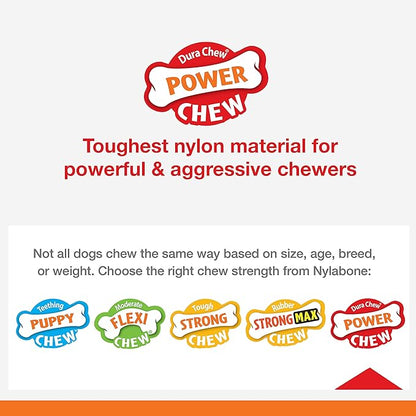 Nylabone Knuckle Bone Pop-in Treat Toy Power Chew Toy with 30 Refills, Interactive Treat Dispensing Enrichment Toys for Dogs, Long Lasting Chicken Flavor, Large Dogs - Up to 50 lbs, 2 Pack