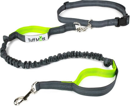 Tuff Mutt Running Dog Leash and Poop Bag Holder