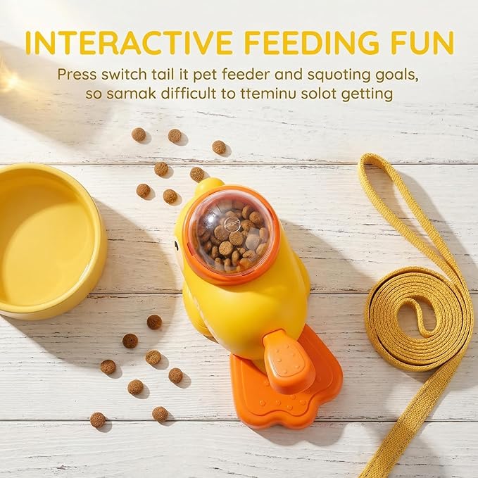 Interactive Dog Toys Food Puzzle Slow Feeder, Duck Shape Slow Feeder for Small Medium Dogs Eenrichment Toys, Promotes IQ Training and Entertainment Reduces Bloating Anti-Gulping