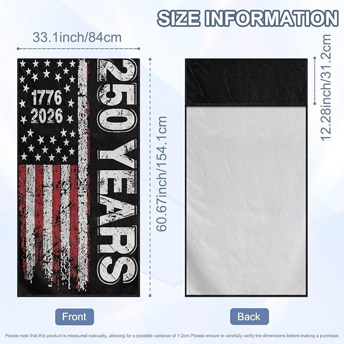 SEANATIVE 250 Years USA Car Accessories Sweat Towel Seat Cover Protectors Patriotic Cushion Covers Universal Fit for Car Truck SUV Seat for Dog & Kid Workout Outdoor or Sport Activities