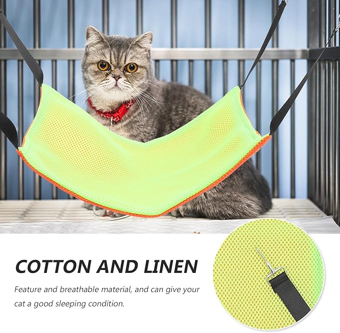 Double-Sided Breathable Mesh Cat Hammock Small Size Hanging Cage Bed Wear-Resistant Pet Sleeping Nest for Indoor Cats