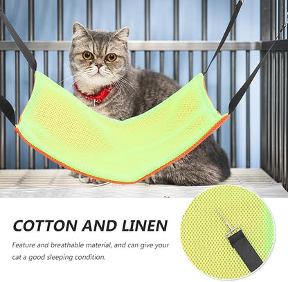 Double-Sided Breathable Mesh Cat Hammock Small Size Hanging Cage Bed Wear-Resistant Pet Sleeping Nest for Indoor Cats