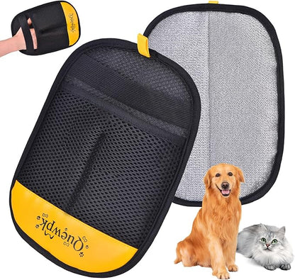 Pet Hair Removal Glove for Dogs & Cats, Reusable Electrostatic Pet Hair Remover for Laundry, Clothing, Couch, Carpet & Car Seats, Washable Lint and Fur Cleaning Tool