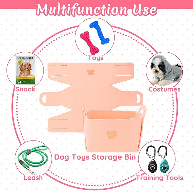 12 Pack Puppy Toys for Teething, Small & Medium Dogs – Chew Toys, Rope Toys & Interactive Dog Toys Set with Storage Box for Training, Play & Boredom Relief