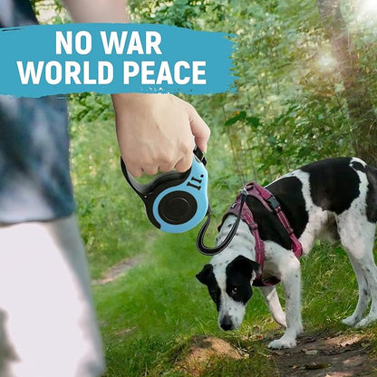 Retractable Dog Leash Automatic Telescopic Tractor Dog Tape, Pet Tape 10/16 FT Durable and Convenient, with Folding Bowl, Dispenser, Rubbish Bags, Suitable for Small and Medium Dogs
