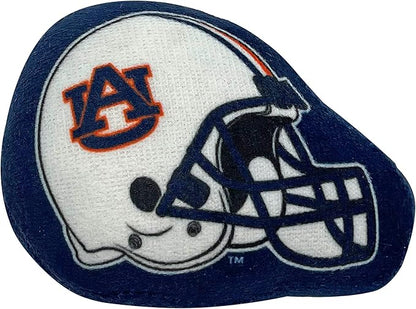 Best Plush CAT Toy - NCAA Auburn Tigers Complete Set of 3 piece Cat Toys Filled with Fresh Catnip. Includes: 1 Helmet Cat Toy, 1 Football Cat Toy with Feathers & 1 Beer Bottle. Beautiful Team Logos