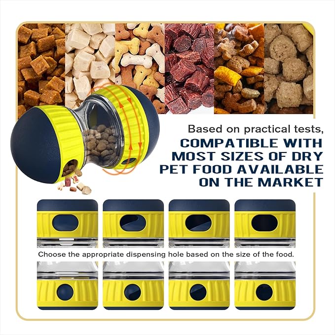 Extra-Large Size Dog Enrichment Toy for Medium/Large Aggressive Chewer Breed Dogs Treat Dispenser Ball & Food Dispensing Toys & Puzzles Slow Feeder & Mental Stimulation,Ultimate Boredom Buster