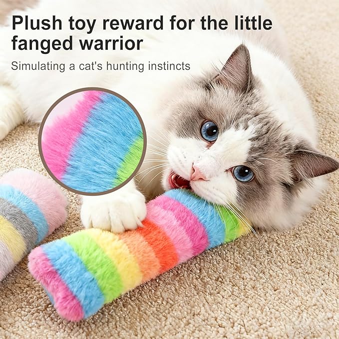 Cat Toys Pillows 6Pcs Catnip Kicker Toys for Cats Promotes Kitty Exercise